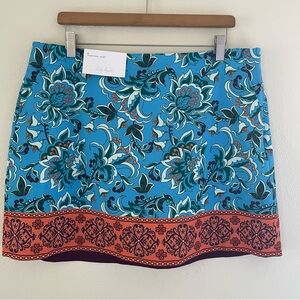 NWT Lady Hagen Skort Pickleball Golf Tennis Skirt Size 14 Floral Blue New